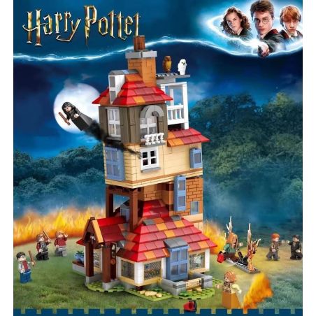 NOT  ATTACK ON THE BURROW 75980 TANK 11572 xếp lắp ráp ghép mô hình TẤN CÔNG VÀO HANG SÓC Harry Potter Chú Bé Phù Thủy 1047 khối