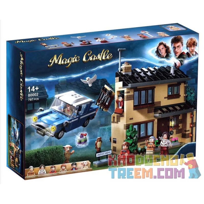 NOT  4 PRIVET DRIVE 75968 TANK 11571 xếp lắp ráp ghép mô hình 4 Ổ ĐĨA PRIVET Harry Potter Chú Bé Phù Thủy 797 khối