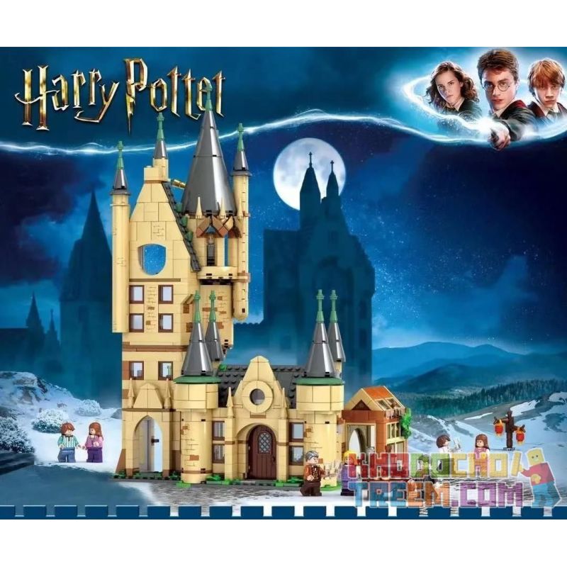 NOT  HOGWARTS ASTRONOMY TOWER 75969 LION KING 19023 TANK 11573 xếp lắp ráp ghép mô hình THÁP THIÊN VĂN HOGWARTS Harry Potter Chú Bé Phù Thủy 971 khối