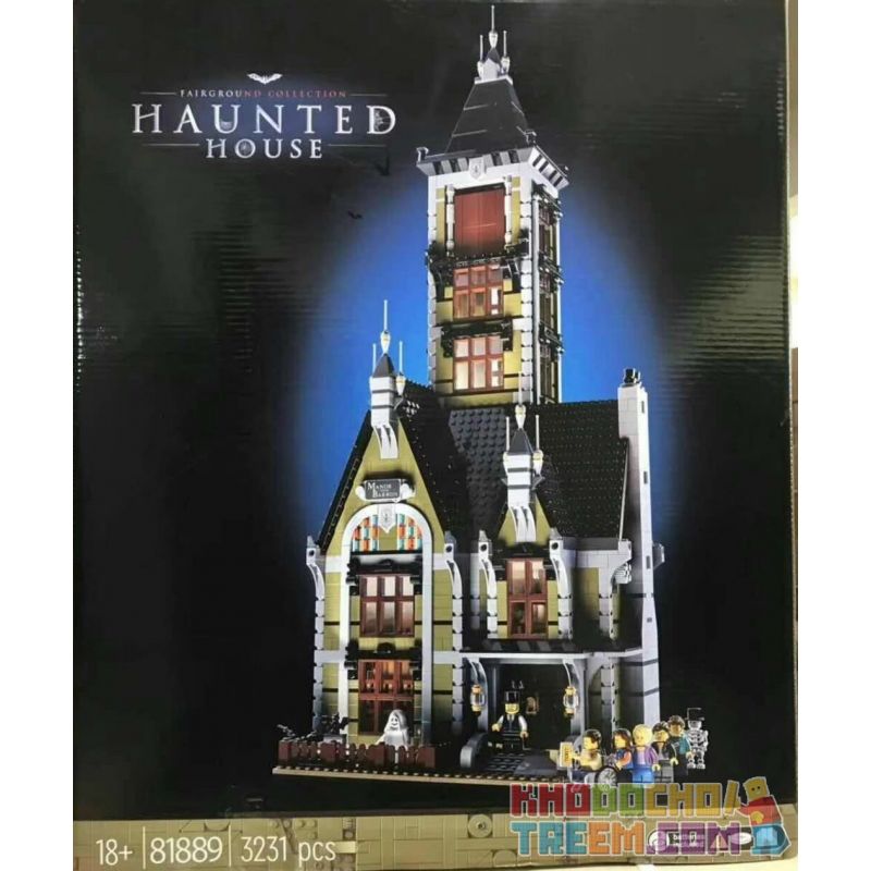 NOT  HAUNTED HOUSE 10273 81889 LEBO 10753 XD 2025 xếp lắp ráp ghép mô hình NGÔI NHÀ MA ÁM Icons 3231 khối
