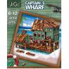 URGE 30102 non  THUYỀN TRƯỞNG bộ đồ chơi xếp lắp ráp ghép mô hình Town CAPTAIN'S WHARF Thị Trấn 2745 khối