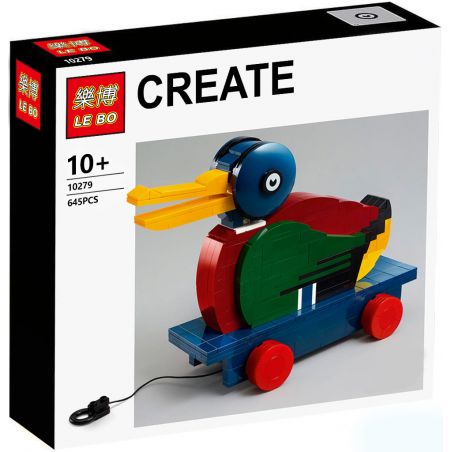 NOT  THE WOODEN DUCK 40501 LEBO 10279 xếp lắp ráp ghép mô hình VỊT GỖ GỖ Promotional Khuyến Mại 621 khối