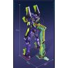 SUPER 18K K124 non  MÁY SỐ 1 bộ đồ chơi xếp lắp ráp ghép mô hình Neon Genesis Evangelion EVANGELION TEST TYPE-01 3359 khối