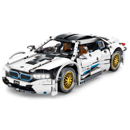 JIESTAR 92016 SEMBO 701940 SHENG YUAN SY 8603 non  BMW I8 1:14. tỷ lệ 1:14 bộ đồ chơi xếp lắp ráp ghép mô hình  TECHINQUE BMW I8 Kỹ Thuật Công Nghệ Cao Mô Hình Phương Tiện 1270 khối