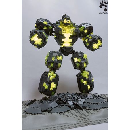 SUPER 18K K129 non  LỬA ĐỊA NGỤC bộ đồ chơi xếp lắp ráp ghép mô hình Computer Games INFERNAL WARCRAFT Trò Chơi 1919 khối