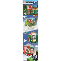 SX 1037 non  TRANG TRẠI THÚ CƯNG DỄ THƯƠNG bộ đồ chơi xếp lắp ráp ghép mô hình Minecraft MY WORLD Game Xây Dựng 257 khối