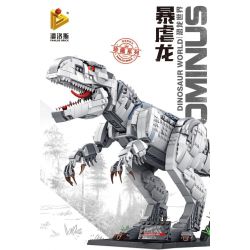 FAIR 8044 FORANGE FC6204 6204 PanlosBrick 611002 Panlos Brick 611002 QIZHILE 30009 non  KHỦNG LONG BẠO CHÚA bộ đồ chơi xếp lắp ráp ghép mô hình Creator DINOSAUR INDOMINUS REX Sáng Tạo 2205 khối