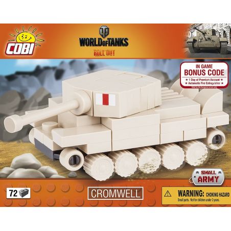 COBI 3018 non  KRANDWELL MINI TANK. bộ đồ chơi xếp lắp ráp ghép mô hình Military Army CROMWELL NANO TANK Quân Sự Bộ Đội 72 khối