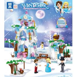 ZHEGAO QL1149 1149 non  LÂU ĐÀI LEAH NORSON bộ đồ chơi xếp lắp ráp ghép mô hình Disney Princess WINDSOR CASTIC Công Chúa 420 khối