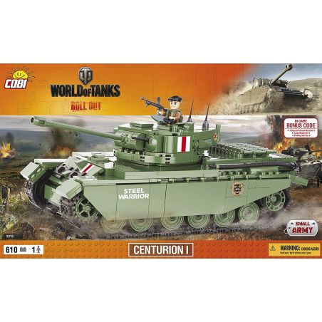 COBI 3010 non  TRĂM LONGFAN. bộ đồ chơi xếp lắp ráp ghép mô hình Military Army CENTURION Quân Sự Bộ Đội 610 khối