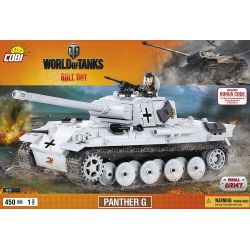 COBI 3012 non  BÁO bộ đồ chơi xếp lắp ráp ghép mô hình Military Army PANTHER G Quân Sự Bộ Đội 450 khối