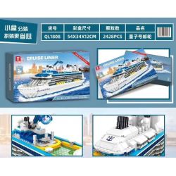ZHEGAO QL1808 1808 non  DU THUYỀN LƯỢNG TỬ bộ đồ chơi xếp lắp ráp ghép mô hình Creator CRUISE LINER Sáng Tạo 2428 khối