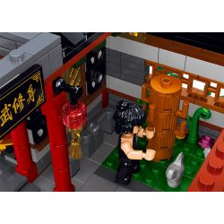 ZHEGAO QL0976 0976 non  SẢNH VÕ THUẬT CỦA SUN'S ZHONGYI HALL bộ đồ chơi xếp lắp ráp ghép mô hình Modular Buildings CHINESE STREET-VIEW Mô Hình Nhà Cửa 2519 khối