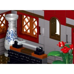 ZHEGAO QL0978 0978 non  TÒA ÁN PIN ZHEN bộ đồ chơi xếp lắp ráp ghép mô hình Modular Buildings CHINESE STREET-VIEW Mô Hình Nhà Cửa 2552 khối