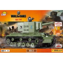 COBI 3004 non  KV-2. bộ đồ chơi xếp lắp ráp ghép mô hình Military Army Quân Sự Bộ Đội 500 khối