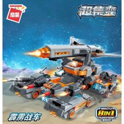 Enlighten 41102D Qman 41102D non  XE CHIẾN ĐẤU THUNDERBOLT 8 TỔ HỢP BỌC THÉP PHÒNG KHÔNG TĂNG CHÙM PHÁO HỦY DIỆT CƠ GIỚI BẤT NGỜ TẤN CÔNG TỐC ĐỘ CAO MÁY BAY TUA TÊN LỬA DẪN ĐƯỜNG TRƯỜNG bộ đồ chơi xếp lắp ráp ghép mô hình Transformers Robot Đại Chiến Người Máy Biến Hình 699 khối