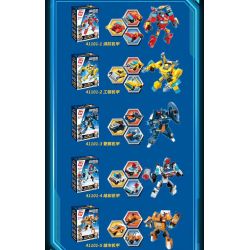 Enlighten 41101 Qman 41101 non  ĐẶT THAY ĐỔI MÔ HÌNH ABC 5 bộ đồ chơi xếp lắp ráp ghép mô hình Transformers Robot Đại Chiến Người Máy Biến Hình