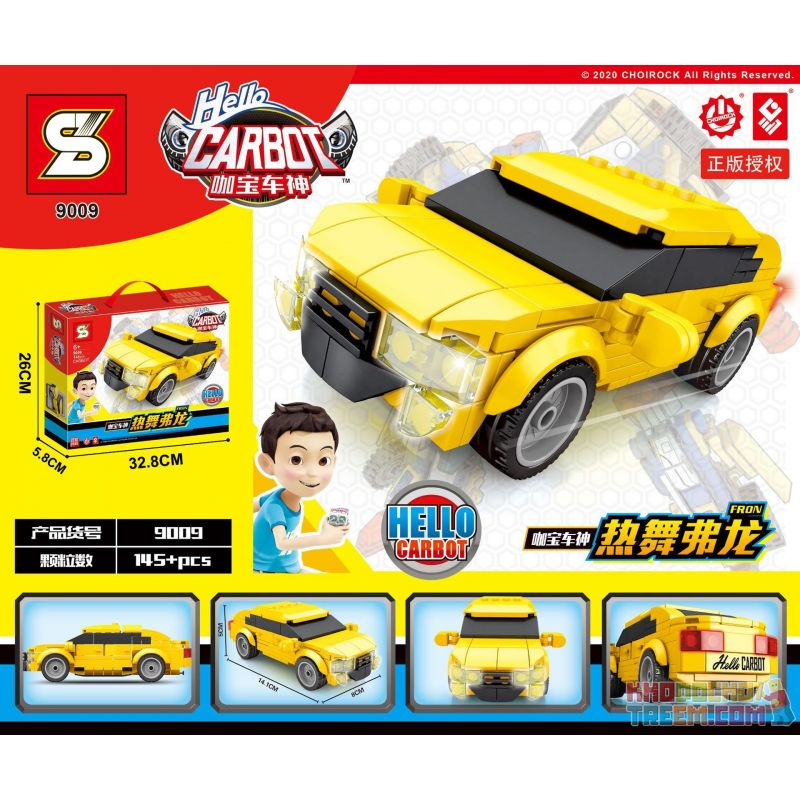 SHENG YUAN SY 9009 non  VŨ ĐIỆU NÓNG BỎNG bộ đồ chơi xếp lắp ráp ghép mô hình Transformers HELLO CARBOT FRON Robot Đại Chiến Người Máy Biến Hình 145 khối