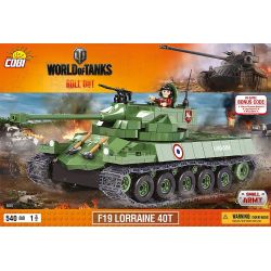 COBI 3025 non  F19 LUOLIN 40T. bộ đồ chơi xếp lắp ráp ghép mô hình Military Army F19 LORRAINE 40T Quân Sự Bộ Đội 540 khối