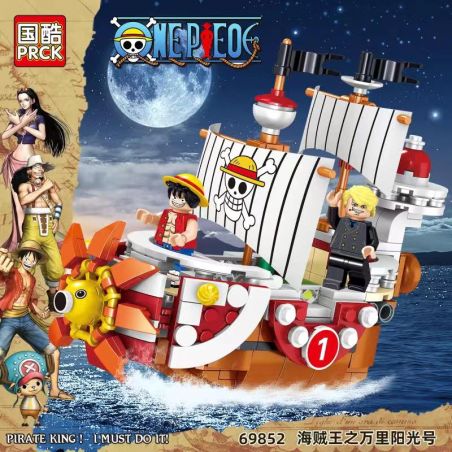 PRCK 69852 non  MỘT MẢNH WANLI NẮNG bộ đồ chơi xếp lắp ráp ghép mô hình One Piece Đảo Hải Tặc 379 khối