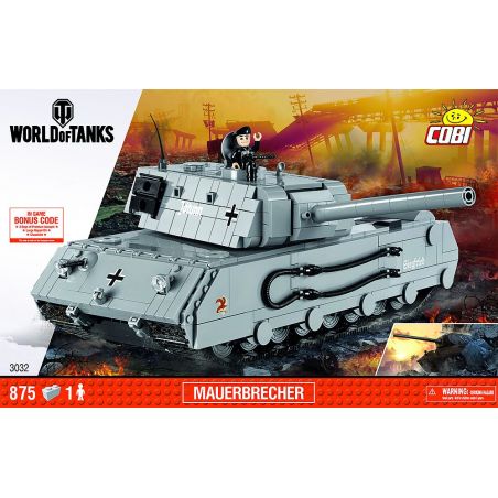 COBI 3032 non  ÁO TƯỜNG bộ đồ chơi xếp lắp ráp ghép mô hình Military Army MAUERBRECHER Quân Sự Bộ Đội 875 khối