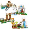 PRCK 63044 non  PHÁO ĐÀI RỪNG 4 bộ đồ chơi xếp lắp ráp ghép mô hình Minecraft MY WORLD Game Xây Dựng 674 khối