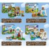 PRCK 63044 non  PHÁO ĐÀI RỪNG 4 bộ đồ chơi xếp lắp ráp ghép mô hình Minecraft MY WORLD Game Xây Dựng 674 khối