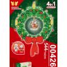 NOT  CHRISTMAS WREATH 2-IN-1 40426 DK 3010 GOLDEN APPLE 00426 xếp lắp ráp ghép mô hình VÒNG HOA GIÁNG SINH 2 TRONG 1 Seasonal Mùa Lễ Hội 510 khối