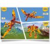PanlosBrick 612001A 612001B 612001C 612001D Panlos Brick 612001A 612001B 612001C 612001D non  RỒNG CÁNH RAPTOR OVERLON TAM GIÁC bộ đồ chơi xếp lắp ráp ghép mô hình Jurassic World DINOSAURIA PTEROSAUR、VELOCIRAPTOR、TYRANNOSAURUS、TRICERATOPS Thế Giới Khủng Long 979 khối