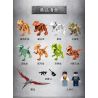 PanlosBrick 18401-1 Panlos Brick 18401-1 non  DINOSAUR 9 MÔ HÌNH MINIFIGURE 2 bộ đồ chơi xếp lắp ráp ghép mô hình Jurassic World DINOSAUR WORLD Thế Giới Khủng Long 102 khối