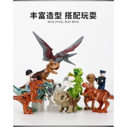 PanlosBrick 18401-1 Panlos Brick 18401-1 non  DINOSAUR 9 MÔ HÌNH MINIFIGURE 2 bộ đồ chơi xếp lắp ráp ghép mô hình Jurassic World DINOSAUR WORLD Thế Giới Khủng Long 102 khối