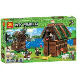 LELE 33100 non  THU HOẠCH TRANG TRẠI LỚN bộ đồ chơi xếp lắp ráp ghép mô hình Minecraft MY WORLD Game Xây Dựng 671 khối