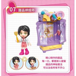 Enlighten 34011 Qman 34011 non  TỦ QUẦN ÁO ĐA DẠNG 8 KIỂU TIẾP VIÊN HÀNG KHÔNG BÁC SĨ CHĂM SÓC NHIẾP ẢNH GIA SỨC SỐNG HỌA MA THUẬT NHÀ TẠO MẪU CA THẦN TƯỢNG THỢ LÀM BÁNH TRÁNG MIỆNG NEO PHỔ BIẾN bộ đồ chơi xếp lắp ráp ghép mô hình  UNA Các Bạn Gái