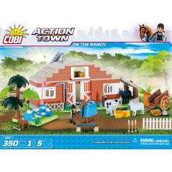 COBI 1867 non  TRONG TRANG TRẠI bộ đồ chơi xếp lắp ráp ghép mô hình City ON THE RANCH Thành Phố 350 khối