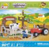 COBI 1873 non  NƠI SẢN XUẤT SỮA BƠ VÀ PHO MÁT bộ đồ chơi xếp lắp ráp ghép mô hình City DAIRY FARM Thành Phố 90 khối
