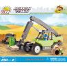 COBI 1865 non  XE NÂNG TAY DÀI bộ đồ chơi xếp lắp ráp ghép mô hình City LONG ARM FORKLIFT Thành Phố 250 khối