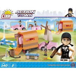 COBI 1868 non  THI ĐUA NGỰA bộ đồ chơi xếp lắp ráp ghép mô hình City EQUESTRIAN COMPETITION Thành Phố 140 khối