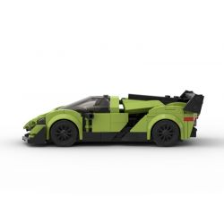 ACHKO 50013 CHAOBAO RENREN 7023 REBRICKABLE MOC-40655 40655 MOC40655 non  LAMBORGHINI ĐỘC bộ đồ chơi xếp lắp ráp ghép mô hình Speed Champions Racing Cars FAST&CAR LAMBORGHINI POISON Đua Xe Công Thức 288 khối
