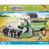 COBI 1866 non  MÁY GẶT TIẾT KIỆM NĂNG LƯỢNG bộ đồ chơi xếp lắp ráp ghép mô hình City HARVESTER ECO POWER Thành Phố 340 khối