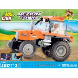 COBI 1861 non  MÁY KÉO V2 bộ đồ chơi xếp lắp ráp ghép mô hình City TRACTOR V2 Thành Phố 160 khối