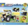 COBI 1863 non  MÁY KÉO bộ đồ chơi xếp lắp ráp ghép mô hình City TRACTOR Thành Phố 200 khối
