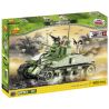 COBI 2443 non  XE TĂNG M4 SHERMAN bộ đồ chơi xếp lắp ráp ghép mô hình Military Army M4 SHERMAN TANK Quân Sự Bộ Đội 400 khối