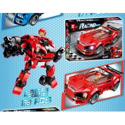 ZHEGAO QL0720-4 0720-4 non  BMW MINI. bộ đồ chơi xếp lắp ráp ghép mô hình Racers RACING Đua Tốc Độ 168 khối