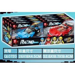 ZHEGAO QL0720-4 0720-4 non  BMW MINI. bộ đồ chơi xếp lắp ráp ghép mô hình Racers RACING Đua Tốc Độ 168 khối