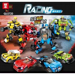 ZHEGAO QL0720-4 0720-4 non  BMW MINI. bộ đồ chơi xếp lắp ráp ghép mô hình Racers RACING Đua Tốc Độ 168 khối