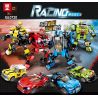 ZHEGAO QL0720-4 0720-4 non  BMW MINI. bộ đồ chơi xếp lắp ráp ghép mô hình Racers RACING Đua Tốc Độ 168 khối