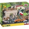 COBI 5510 non  RÀO CHẮN bộ đồ chơi xếp lắp ráp ghép mô hình Military Army BARRICADE Quân Sự Bộ Đội 140 khối