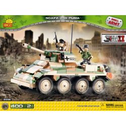 COBI 2446 non  XE ĐẶC BIỆT SỐ 234 bộ đồ chơi xếp lắp ráp ghép mô hình Military Army SD.KFZ. 234/2 PUMA Quân Sự Bộ Đội 400 khối
