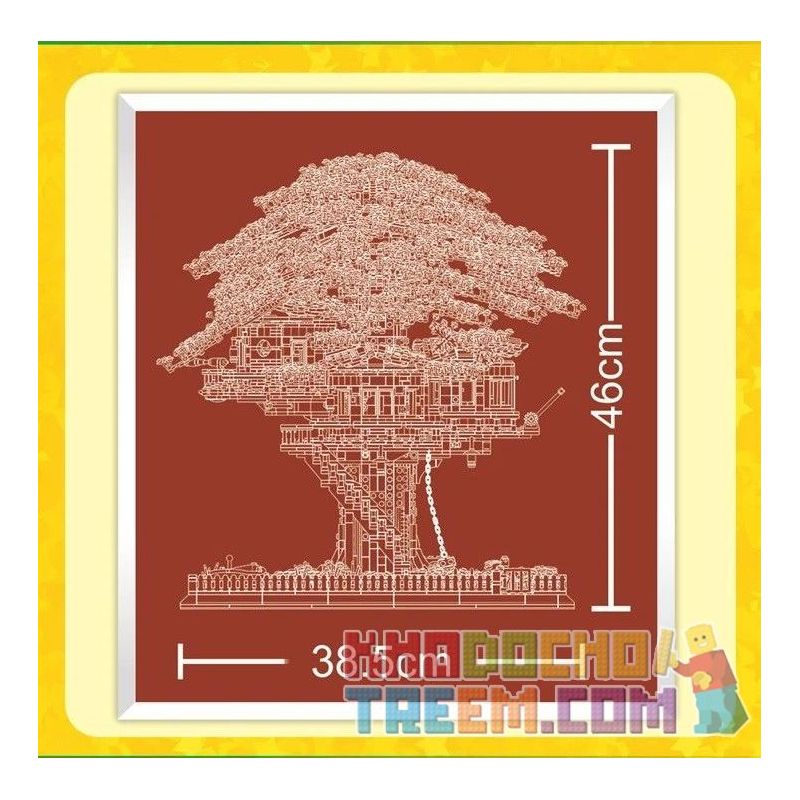 MorkModel 031004 Mork Model 031004 non  NHÀ TRÊN CÂY bộ đồ chơi xếp lắp ráp ghép mô hình Creator TREE HOUSE Sáng Tạo 8000 khối