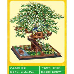 MorkModel 031004 Mork Model 031004 non  NHÀ TRÊN CÂY bộ đồ chơi xếp lắp ráp ghép mô hình Creator TREE HOUSE Sáng Tạo 8000 khối